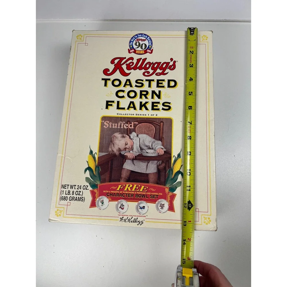 Kelloggs Toasted Corn Flakes Cereal‎ Box 90 Years Collector Series 1 of 2 Empty